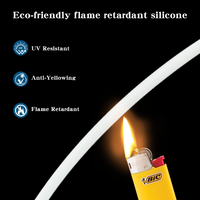 Bande lumineuse LED néon en silicone étanche IP67 12V 24V 80Ra+ Super Lumineuse Tube Rond pour Magasins Éclairage Commercial et Architectural