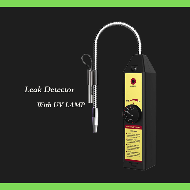 HVAC Refrigerant Leak Detector Halogen Gas Tester With UV LAMP for Air Conditioner Refrigerant Leak Detector