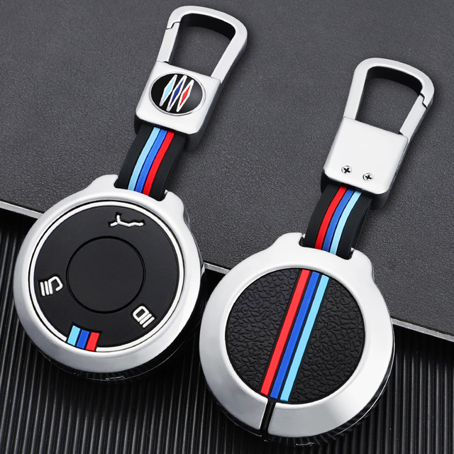 Auto Accessories Remote Car Key Shell Case Zinc Alloy Metal Car Key Cover with Keyring Suitable for Neta