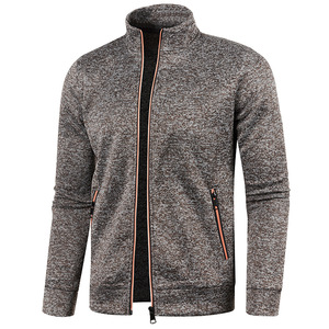 Promoción Chaqueta deportiva para correr para hombre Cremallera completa Entrenamiento Atlético Poliéster-Algodón Fitness/Chaquetas regulares para entrenamiento - Product Image 3