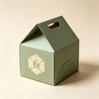 Nourriture  Boîte en papier personnalisée sûre avec poignée, estampage à chaud de luxe, pour pâtisserie, bonbons et cadeaux