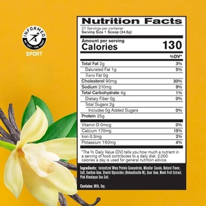 Nhãn Hiệu Riêng OEM ODM Cỏ Cho Ăn Tự Nhiên Ngọt Lạnh Chế Biến Whey Protein Bột Cho Người Lớn Cơ Bắp Tăng Trưởng & Năng Lượng - Product Image 2