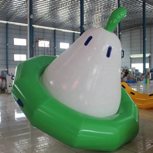 Jeux gyroscopiques gonflables en forme de <span class=keywords><strong>poire</strong></span> jeu de sport à dôme à bascule pour adultes balançoire à bascule extérieure pour les sports nautiques d'été - Product Image 4