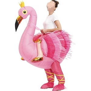 Costume de flamant rose gonflable de vacances, Costume d'animal gonflable d'halloween pour adulte, décoration drôle - Product Image 3