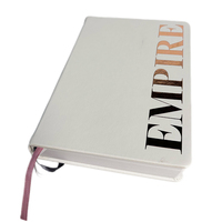 Personnalisé de haute qualité PU lin couverture rigide planificateur de voyage Budget Journal Notebook Service d'impression