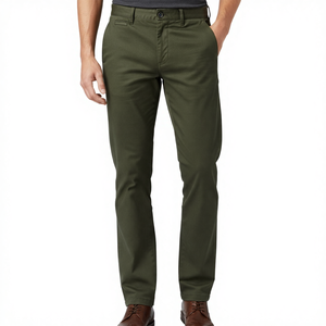 Tela Elástica de Algodón BCI Ecológica, 97% Algodón, 3% Elastano, Transpirable, Cintura Media, ODM, Teñido Liso, Cómoda y Casual para Hombre, Invierno - Product Image 4