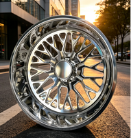 Jantes forgées Duaxen Forgealloy 26 pouces 5x127 chromées à fond profond pour Jeep Grand Cherokee SRT Trackhawk Custom Show