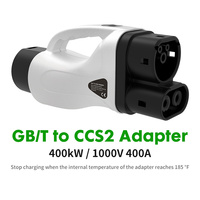 Adaptateur de charge super rapide 400 kW GB/T vers CCS2 Combo 2, connecteur EV 1000 V 400 A, convertisseur EVSE DC pour véhicule électrique IP55