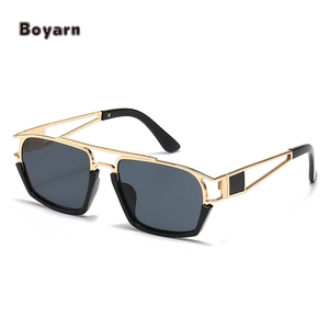Lunettes <span class=keywords><strong>de</strong></span> <span class=keywords><strong>soleil</strong></span> étroites et petites Boyarn pour femme, lunettes <span class=keywords><strong>de</strong></span> tir, modèle métallique carré, lunettes <span class=keywords><strong>de</strong></span> <span class=keywords><strong>soleil</strong></span> modernes pour homme - Product Image 3