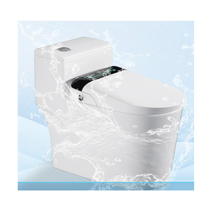 Copriwater Intelligente Allungato in <span class=keywords><strong>Plastica</strong></span> di Lusso con Telecomando, Bidet Automatico e Design Moderno - Product Image 5
