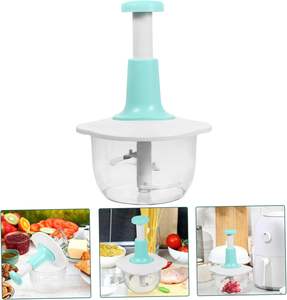 Nouveau Mixeur Plongeant Manuel Multifonctionnel 1,5 L pour la Maison, Hachoir à Viande et Légumes, Presse-Ail Manuel en Plastique - Product Image 2