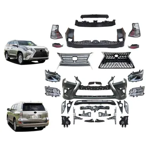 Kit de cuerpo para Lexus GX460 2010, 2011 de 2012 Actualización de 2013 a 2020 nuevo diseño con frente + parachoques trasero lámpara + rejilla Asamblea TRD opcional
