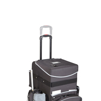 Chariot de ménage robuste avec revêtement en téflon, séparateurs réglables, sangles de sécurité, chariot de ménage durable pour hôtel, 2 roues