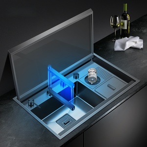 Lavello Personalizzato per Bancone Bar, Lavello Sottopiano Nascosto in Acciaio Inox 304, Grado Commerciale, Produzione OEM/ODM all'Ingrosso - Product Image 2