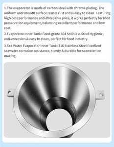 Haiyue 1T 2T Flake <b>Ice</b> <b>Maker</b> With CE Certificate Commercial/ for Fishery and Slaughter House Industrial Grade - Product Image 4
