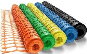 <b>Plastic</b> Traffic Control Barricade PE Safety Fence <b>Mesh</b> Barrier 1.8m for Road Construction and Crowd Management - Product Image 4