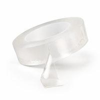 Ruban adhésif nano réutilisable lavable, double face, transparent, adhésif en gel acrylique imperméable, résistant à la chaleur jusqu'à 120°C ° C