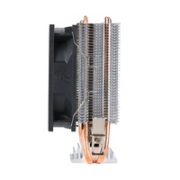 Refroidisseur de processeur informatique BAJEAL A200 RGB, 2 caloducs, silencieux, 3 broches, roulement à huile, aluminium, cuivre, 18dba pour Intel LGA 1700/1200/2011/115X
