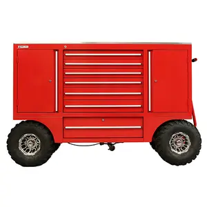 Механический ящик для инструментов, роликовый шкаф, тележка, красный белый ящик для инструментов, стальной шкаф для инструментов