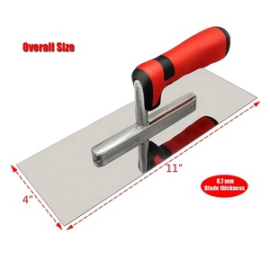 Fabbricazione utensili a mano 11 "X 4" impugnatura morbida in acciaio inox cemento lucidato superficie per stuccatura cazzuola in gesso - Product Image 4