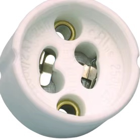 GZ-10 Ceramic Screw Style Lamp Holder Socket AC 220V for Bulbs