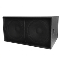 Subwoofer passif double 18 pouces M218B, 1200W RMS, 4800W de crête, 115dB, 4 ohms, boîtier MDF 18mm, NL4 pour système de sonorisation DJ de scène