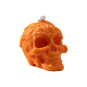Vela aromática con diseño de calavera para Halloween, venta al por mayor, vela de calavera hecha a mano, decoración transfronteriza para Halloween - Product Image 6