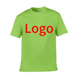 เสื้อยืดลําลองผ้าฝ้ายเจอร์ซีย์ผ้าฝ้ายแบบกําหนดเองของผู้หญิงพร้อมโลโก้เย็บปักถักร้อยคอลูกเรือ 230G - Product Image 2