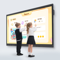 Okul Eğitim Şirketi Toplantısı İçin Kullanımlı İnteraktif Düz Panel Akıllı Tahta 65 İnç~110 İnç Android 15 Yapay Zeka Kamerası Çoklu Ekranlar