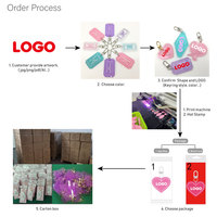 Porte-clés personnalisés en acrylique transparent avec impression UV, logo, hologramme, paillettes et accessoires