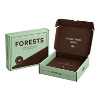Petites boîtes d'expédition personnalisées en carton ondulé recyclable, colorées, pour chaussures et vêtements, avec impression personnalisée