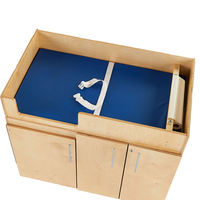 XIHA Offre spéciale de meubles de maternelle crèches de garderie Table à langer en bois avec armoire espace de rangement vêtements à langer