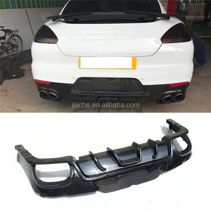 คาร์บอนไฟเบอร์ด้านหลัง Diffuser สปอยเลอร์สำหรับ <span class=keywords><strong>Porsche</strong></span> <span class=keywords><strong>Panamera</strong></span> 970 GTS Turbo <span class=keywords><strong>S</strong></span> 2014-2017กันชนด้านหลังรถจัดแต่งทรงผม - Product Image 2