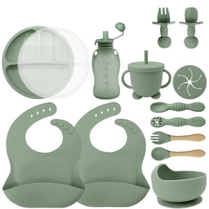Plato de Silicona de Grado Alimenticio con Diseño de Oso de Dibujos Animados, Plato de Entrenamiento para Alimentos para Bebés Antideslizante y Tazón con Succión, Vajilla Infantil - Product Image 6