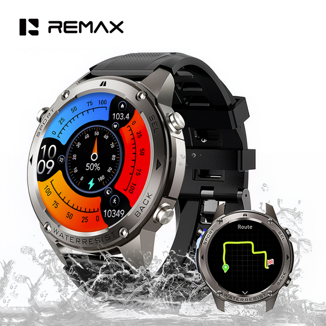Remax Sports Relojes Intelligent Smart Watch 2026 GPS Premium Amoled Smart Watch 5ATM Waterproof Smartwatch With GPS for Men