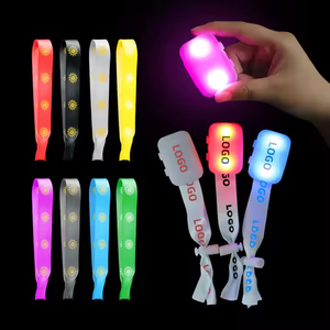 سوار LED بلاستيكي قابل للبرمجة مع طباعة مخصصة للحفلات، يضيء بتحكم DMX، متعدد الألوان، صديق للبيئة، يعمل عن بعد لمسافة 200-300 متر - Product Image 2