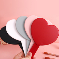 Cermin kosmetik genggam ukuran kecil berkualitas tinggi desain kreatif plastik untuk gadis kecantikan fitur personal