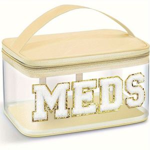 Bolsa de Almacenamiento de Mahjong Transparente de PVC con Letras Bordadas, Gran Capacidad, Portátil, Impermeable, con Cierre - Product Image 3
