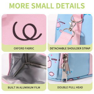 Set <span class=keywords><strong>Zaino</strong></span> e Borsa Pranzo per Bambini con Orsetto Cartone Animato OEM ODM per Bambini e Bambine di 3-6 Anni, <span class=keywords><strong>Asilo</strong></span> Nido e Scuola Materna - Product Image 6