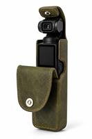 Étui en cuir Crazy Horse personnalisé pour DJI Osmo Pocket3/4 /4P, housse de protection intégrale en cuir pleine fleur avec fermeture magnétique