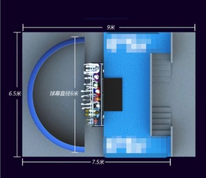 KS Dome Floating Flying Theater 3D Immersive Panoramic <b>Track</b> Ride Indoor Commercial Amusement Park Equipment Fiberglass Custom - Product Image 3