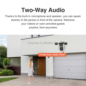 Caméra de <span class=keywords><strong>surveillance</strong></span> CCTV WiFi Hongnaer 20MP O-Kam Pro 4 objectifs <span class=keywords><strong>avec</strong></span> zoom hybride 10X 360° pour extérieur, maison et ferme - Product Image 5