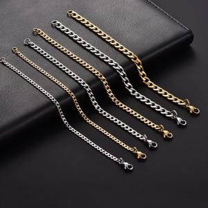 Hip Hop <b>Gold</b> Silver Color Figaro Link Hand Chain Stainless Steel Figaro <b>Bracelet</b> Punk <b>Boy</b> Wrist Jewelry Fashion Accessories - Product Image 1
