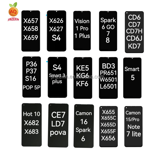 100% Tested Lcds Pantalla for Infinix X657 Display Touch Screen Digitizer Assembly Replacement for Tecno Spark 6 7 8 Lcd