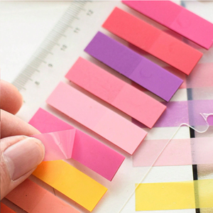 Bloc de notas autoadhesivo para mensajes de PET, notas de índice de hojas sueltas de Color caramelo, 200 piezas/paquete, Bloc de notas promocional 'I Will Dream Waiting - Product Image 5