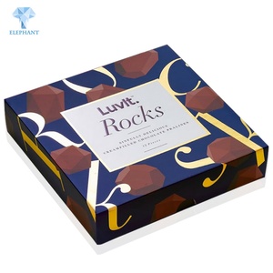 Custom Food Grade Colorful Wedding Chocolate Large <b>Foldable</b> Candy Cufflink Gift <b>Box</b> - Product Image 1