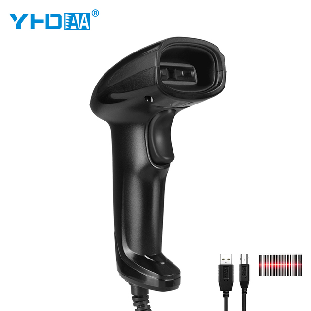 1D Barcode Scanner Laser Barcode Reader USB Wired Read UPC EAN Code Factory Wholesale