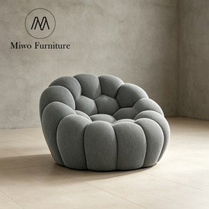 Sillón Personalizado de Tela de Lino y Terciopelo con Burbujas en Verde, Gris y Morado para Muebles de Hogar, Sala de Estar, Dormitorio, Habitación <span class=keywords><strong>Infantil</strong></span>, Exterior - Product Image 2