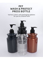 Bouteille en plastique de grande capacité pour shampooing à émulsion pour animaux de compagnie, savon pour le corps et nettoyant pour les mains, paquet de bouteilles vides multi-usages