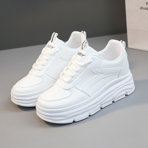 New Spring Summer Autumn Lightweight Breathable Little White <b>Shoes</b> Elevated Inner Height Fashionable Casual Versatile Women's - Product Image 5